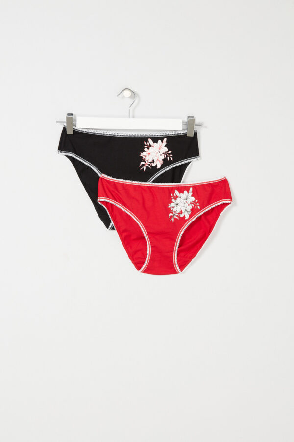 Lot de 2 culottes coton différents coloris – Image 2