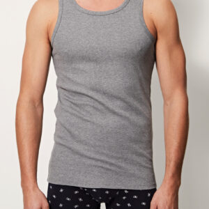 Lot de 3 débardeurs homme gris chiné