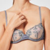 Soutien-Gorge Elégance Fleuri Lurex Gris