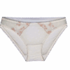 Culotte Elégance Ecru Brodé Marron
